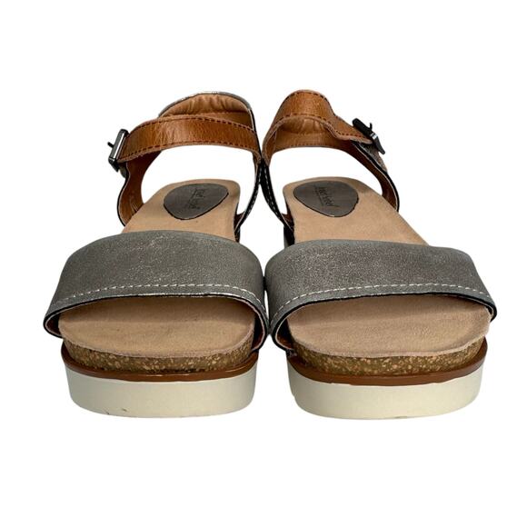 Josef Seibel Clea Platform Sandals - Metallic Silver - Size 36 (US 6.5) - Picture 3 of 10